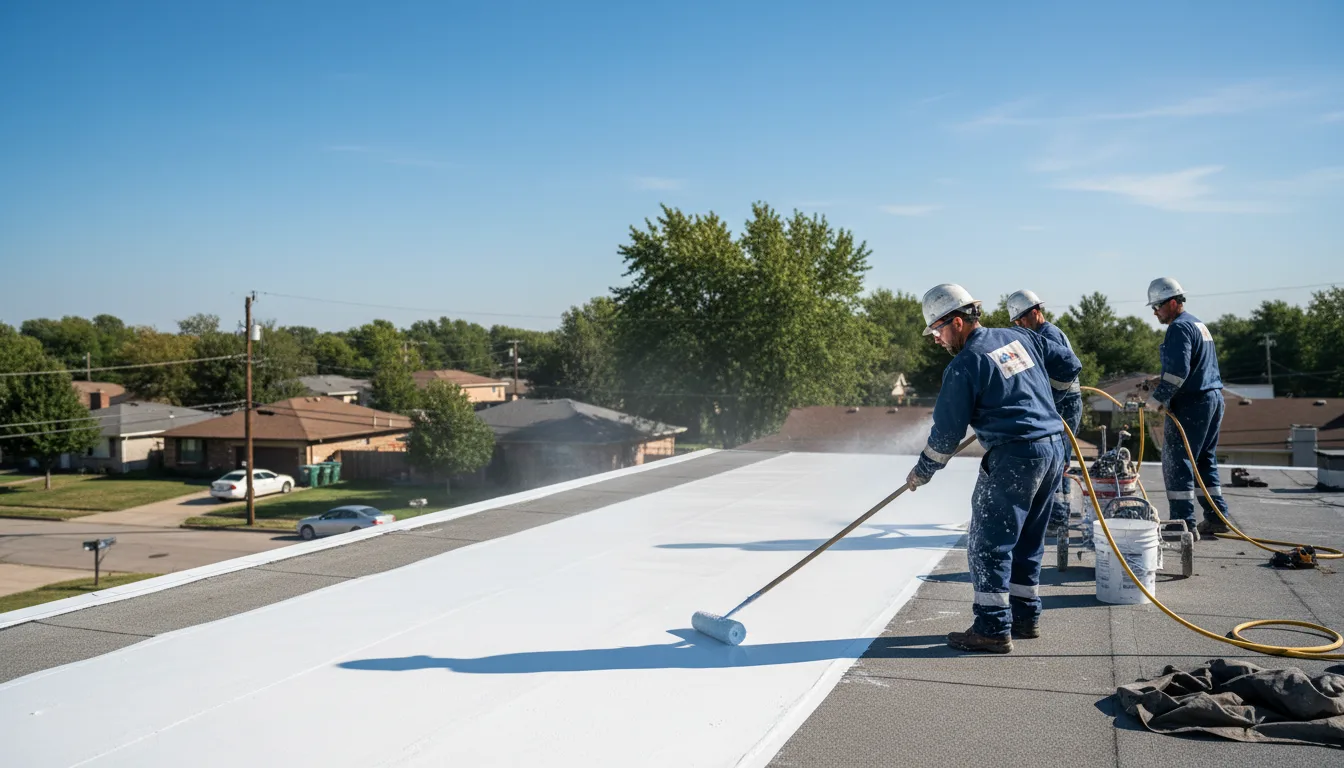 Commercial roof coating in Whitesboro, NY near me